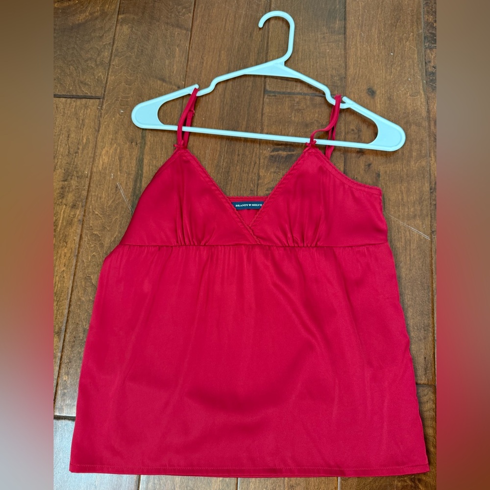 Silk Red Tank-Top